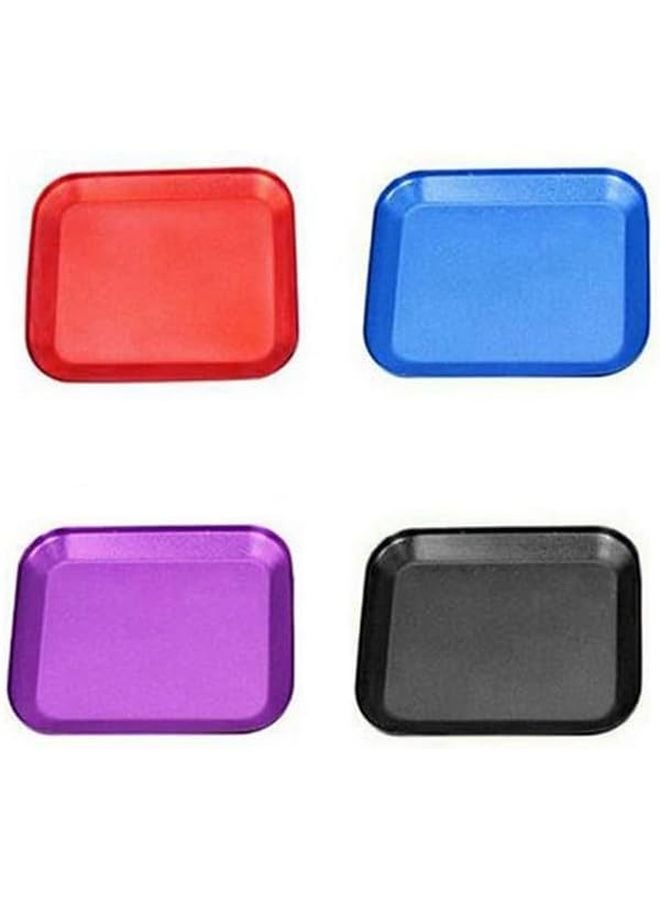 Blue Magnetic Screw Tray Aluminum Alloy Organizer for Nuts Bolts Workshop Automotive Maintenance Phone Repair Tool - Image 5