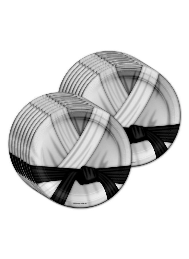 Birthday Galore Karate Birthday Party Supplies Set Plates Napkins Cups Tableware Kit for 16  - Image 2