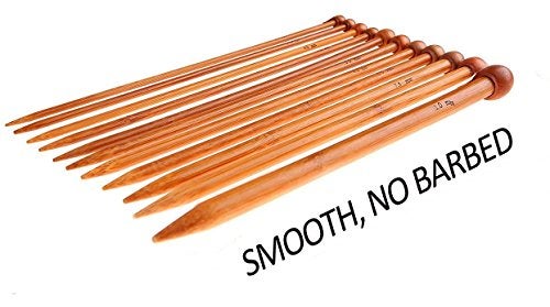 Fairycece Bamboo Knitting Needles Set Knitting Needle Case Kits for Beginners Wooden Wood - Image 3