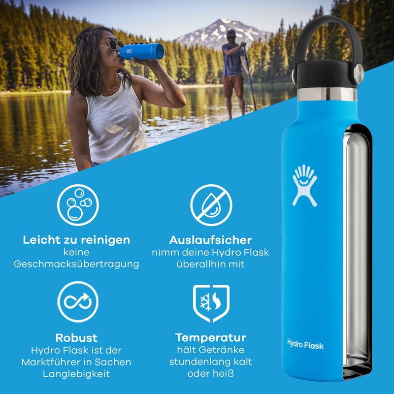 Hydro Flask Standard Mouth Bottle with Flex Cap - Image 1