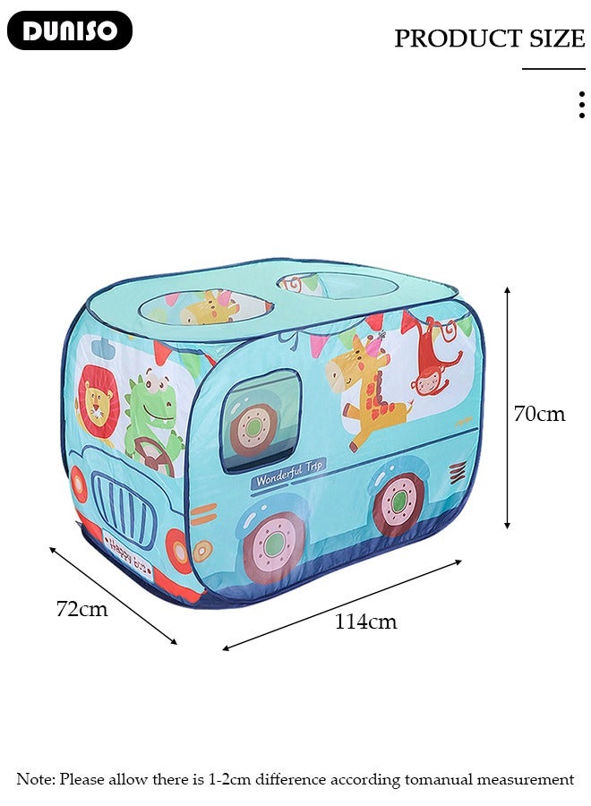 DUNISO خيمة لعب قابلة للطي للأطفال، منزل لعب داخلي وخارجي للأطفال الصغار، للأولاد والبنات، سهلة التركيب والتخزين، لعبة عيد ميلاد مثالية، هدية مثالية في العطلات وأعياد الميلاد - Image 2