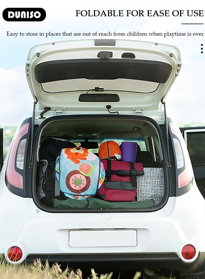 DUNISO خيمة لعب قابلة للطي للأطفال، منزل لعب داخلي وخارجي للأطفال الصغار، للأولاد والبنات، سهلة التركيب والتخزين، لعبة عيد ميلاد مثالية، هدية مثالية في العطلات وأعياد الميلاد - Image 5