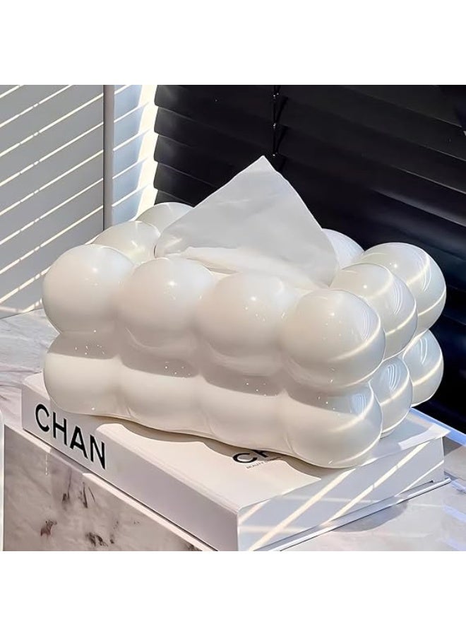 حافظة المناديل البابلز — لمسة أنيقة لترتيب طاولتك في الحفلات، المنزل، المكتب أو المطعم (باللون الأبيض).  ✨ تصميم مبتكر يجمع بين الجمال والعملية، مثالي لتقديم الحلويات أو تنظيم الأدوات الصغيرة بأسلوب عصري يلفت الأنظار. - Image 3