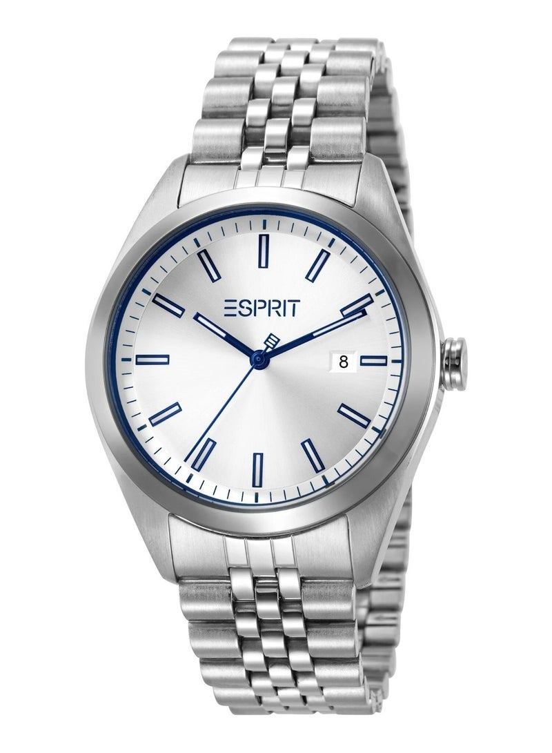 Esprit Stainless Steel Analog Men's Watch With Silver Stainless Steel Band ES1G304M0045 - Image 1