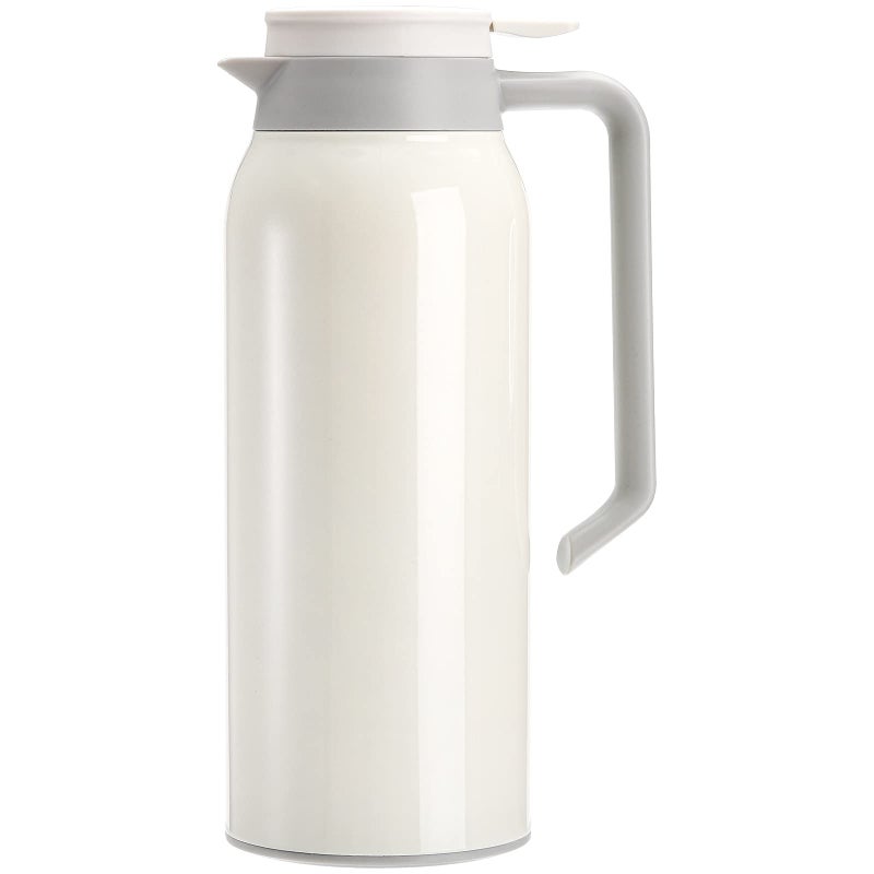 Hacaroa 50 Oz 15L Stainless Steel Thermal Carafe Double Walled Vacuum Coffee Carafe Heat Retention Dispenser Insulated Water Pitcher for Home Office Outdoor and Restaurant Use