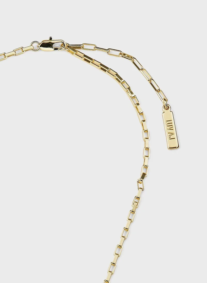 LUV AJ Rosette Coil Long Necklaces