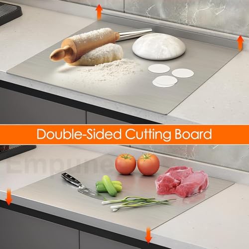 HomeProtect Stainless Steel Chopping Board - Hygienic Non-Reactive Surface | Scratch and Dent Resistant | Cutting Board for Vegetables, Meat & Pastry, HomeProtect 36 inch (Chooping Board, Pack of 1) - Image 3