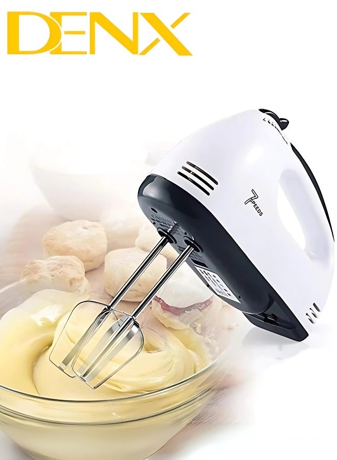 7-speed automatic electric egg beater made of stainless steel with European plug  - Image 1