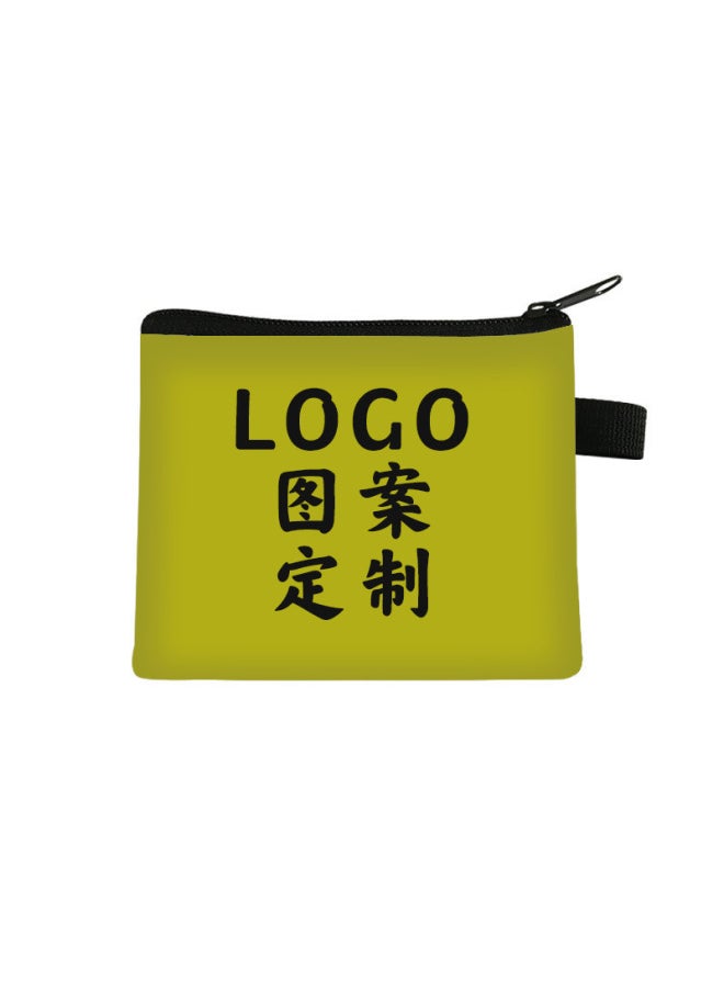 Generic Custom Polyester Coin Purse Student Key Canvas Card Holder Color Business Activity Storage Bag Wholesale-Color:8  - Image 1