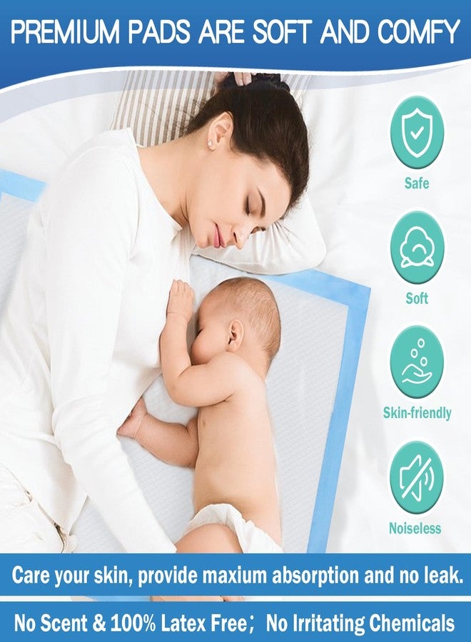 SOFYFINE بطانات تغيير حفاضات الأطفال من سوفي فاين، مقاس 22 × 23 (50 قطعة)، فائقة الامتصاص، لحماية طاولة الأطفال من التبول، مقاومة للماء. - Image 5