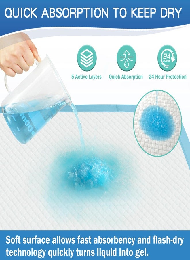 SOFYFINE بطانات تغيير حفاضات الأطفال من سوفي فاين، مقاس 22 × 23 (50 قطعة)، فائقة الامتصاص، لحماية طاولة الأطفال من التبول، مقاومة للماء. - Image 4