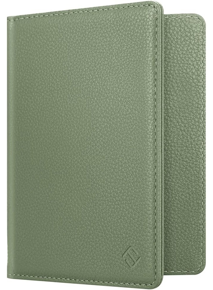 فينتي حافظة جواز سفر من فينتي، محفظة سفر نحيفة مقاومة لتقنية RFID، بفتحات لبطاقات الائتمان، غلاف حماية لجواز السفر من الجلد الصناعي، إكسسوار أساسي للسفر - Image 1