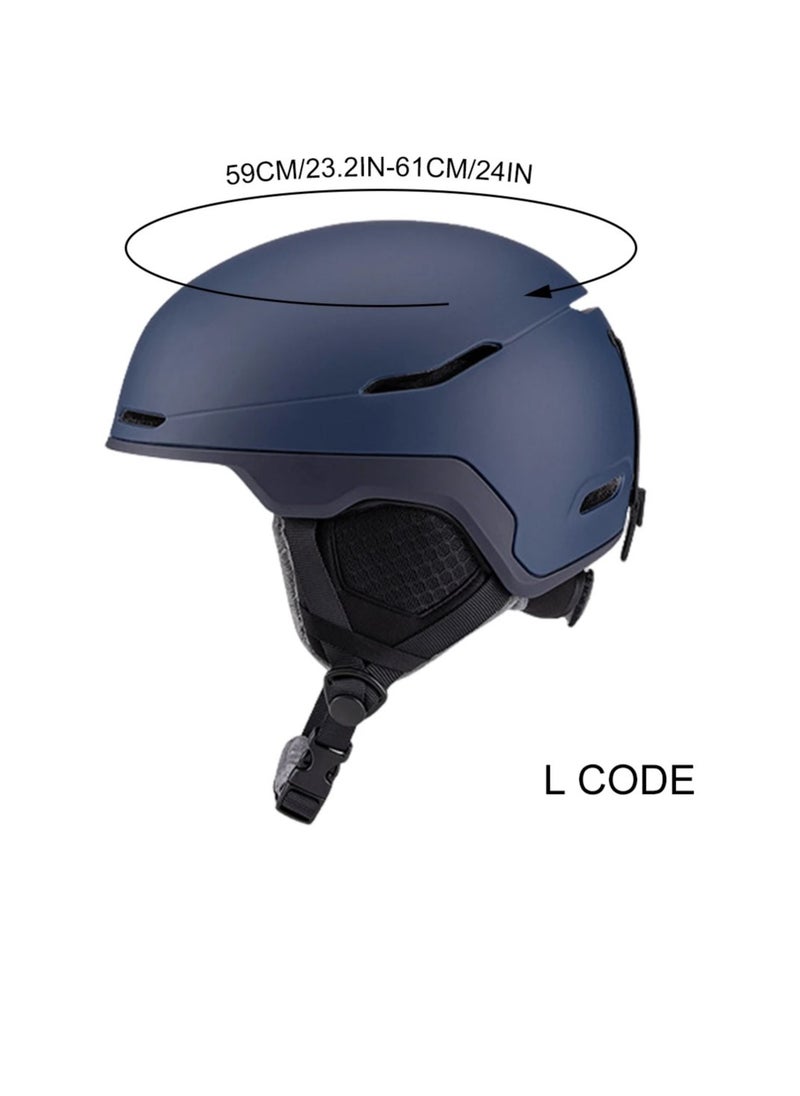 JOCESTYLE - Outdoor Ski Helmet, EPS Foam Skateboard Helmet, Lightweight And Comfortable Snowboard Headgear, Shock Absorbing And Durable Head Protection Hat For Children And Adults, (1pc, Blue) - Image 1