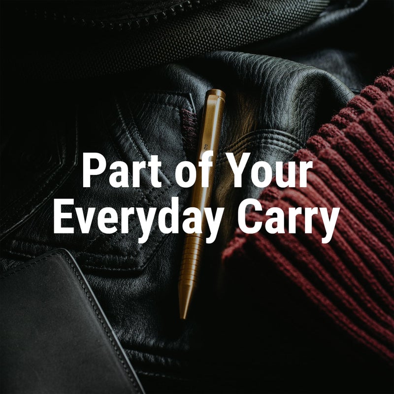 Everyman Brass Grafton Mini Twist EDC Pen with Refillable, Pocket-Size Metal Body, Luxury Mini EDC Ink Pen, Cartridge Compatible Design, Ideal Gift for Office, Business, Executive - Image 5