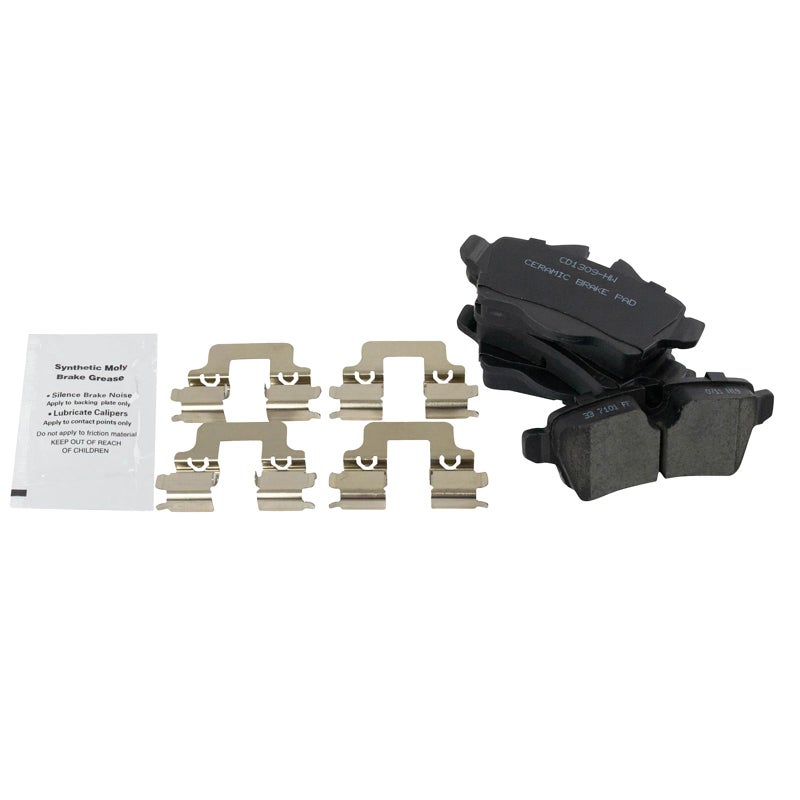 TRQ Rear Brake Pads Ceramic Compatible with 20072015 Mini Cooper