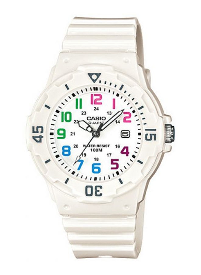 CASIO Women Resin Analog Watch LRW-200H-7BVDF - 34 mm - White - Image 1