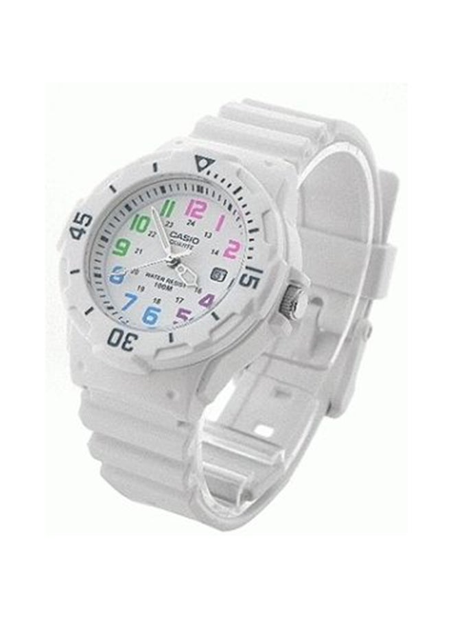 CASIO Women Resin Analog Watch LRW-200H-7BVDF - 34 mm - White - Image 4