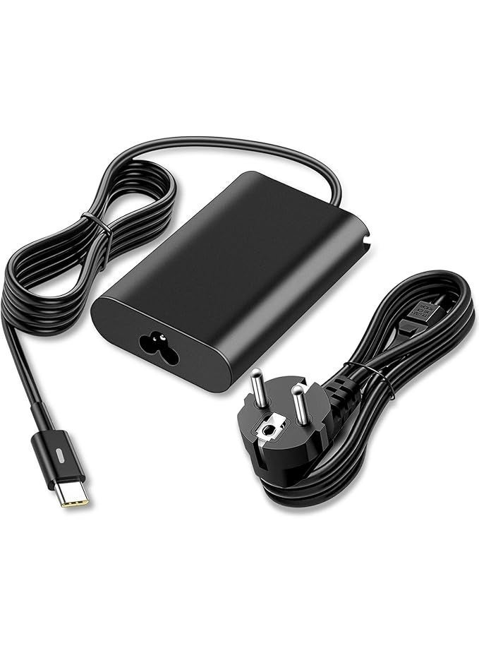 65W USB-C Laptop Charger Fast Adapter for Dell Latitude 5420 5410 5490 3400 7410, XPS 13 12 15, Chromebook 3380 5190 (LA45NM150 Type-C Power Supply) with Cord - Image 2