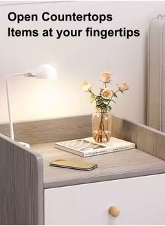 Occuwzz Elegant Bedside Table with Storage Drawer | Stylish Side Table for Bedroom | Modern Bedroom Furniture, Compact & Functional Design  - Image 2