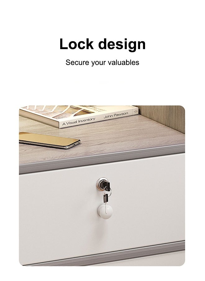 Occuwzz - Elegant Bedside Table with Storage Drawer | Stylish Side Table for Bedroom | Modern Bedroom Furniture, Compact & Functional Design - Image 1