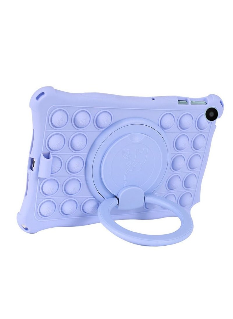 Case Compatible with Huawei Matepad SE 10.4 inch 2023 Kids Soft Silicon 360 Rotating Ring Stand Cover with Should Strap and Pen  - Image 2