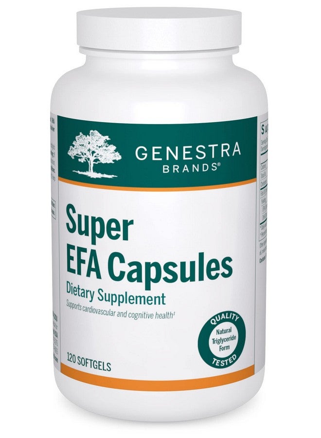 Genestra Brands Super EFA Capsules | Supports Healthy Lipid Metabolism, Cardiovascular Health, and Cognitive Function* | 120 Softgel Capsules - Image 1