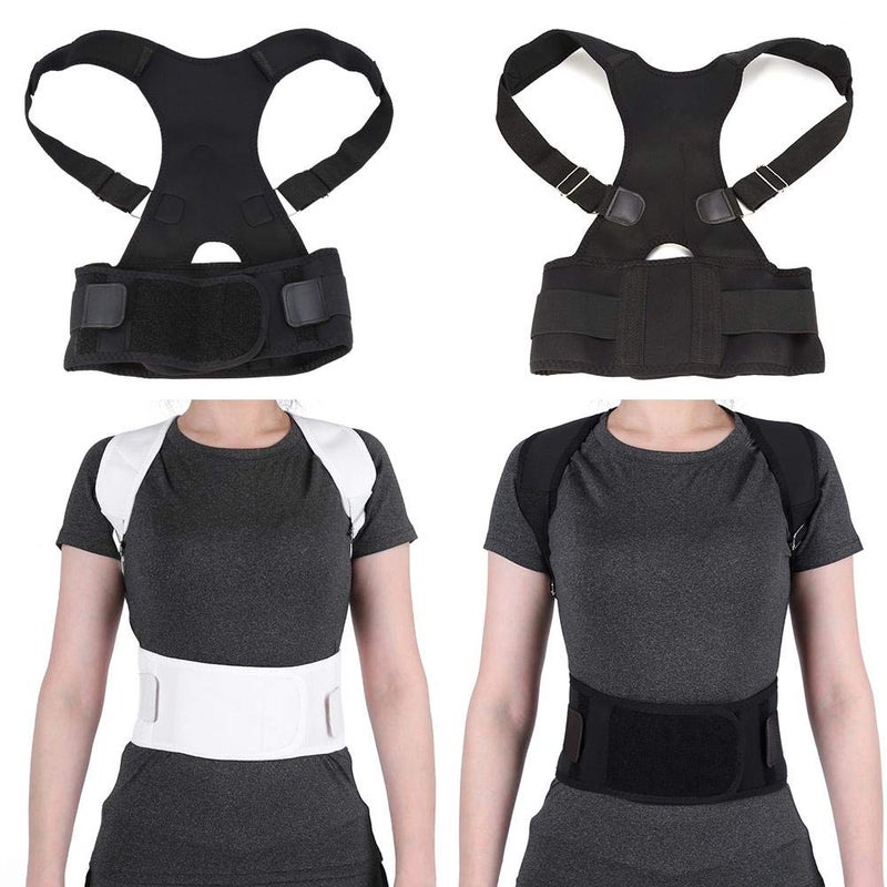 comfrt Posture Corrector for Men and Women - Adjustable Upper Back Brace for Clavicle Support and Providing Pain Relief from Neck, Back and Shoulder, Posture Trainer for Posture Support (M-white) - Image 3