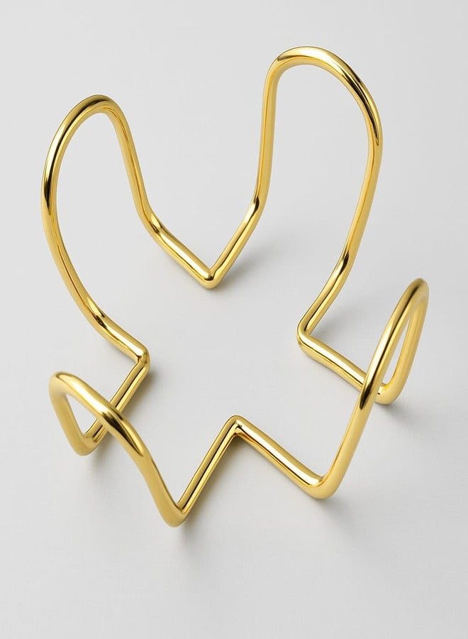 CentraLit مجموعة قواعد أكواب سنتراليت، 4 قطع، لطاولة الطعام - قواعد أكواب فاخرة من الخشب والراتنج مع حامل ذهبي - قواعد أنيقة لأكواب الشاي والقهوة والأكواب الزجاجية - مجموعة قواعد أكواب عصرية لتزيين المنزل والمطبخ - Image 4