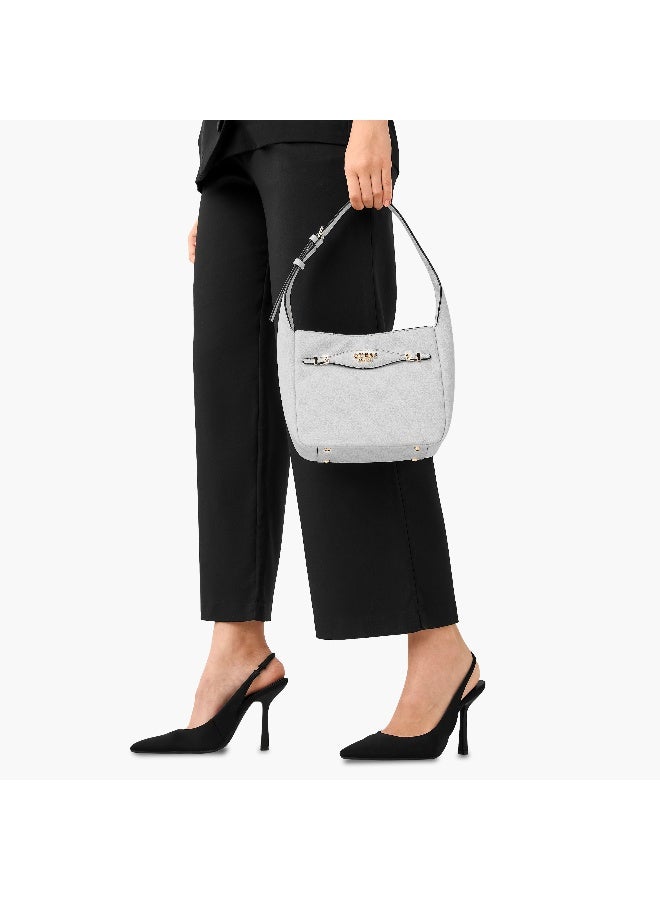 GUESS حقيبة كتيا هوبو للكتف - بيضاء - حصرية E-Com - Q2 - AW25 - Image 2