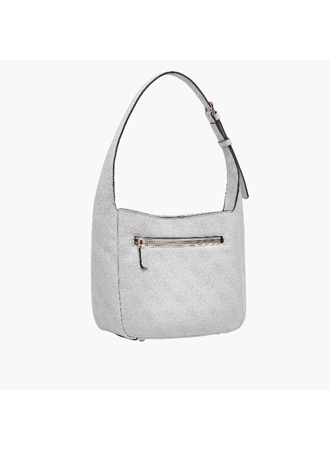 GUESS حقيبة كتيا هوبو للكتف - بيضاء - حصرية E-Com - Q2 - AW25 - Image 4