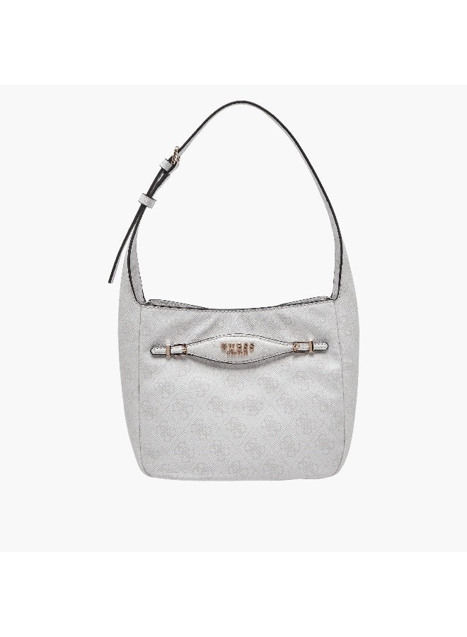 GUESS حقيبة كتيا هوبو للكتف - بيضاء - حصرية E-Com - Q2 - AW25 - Image 1