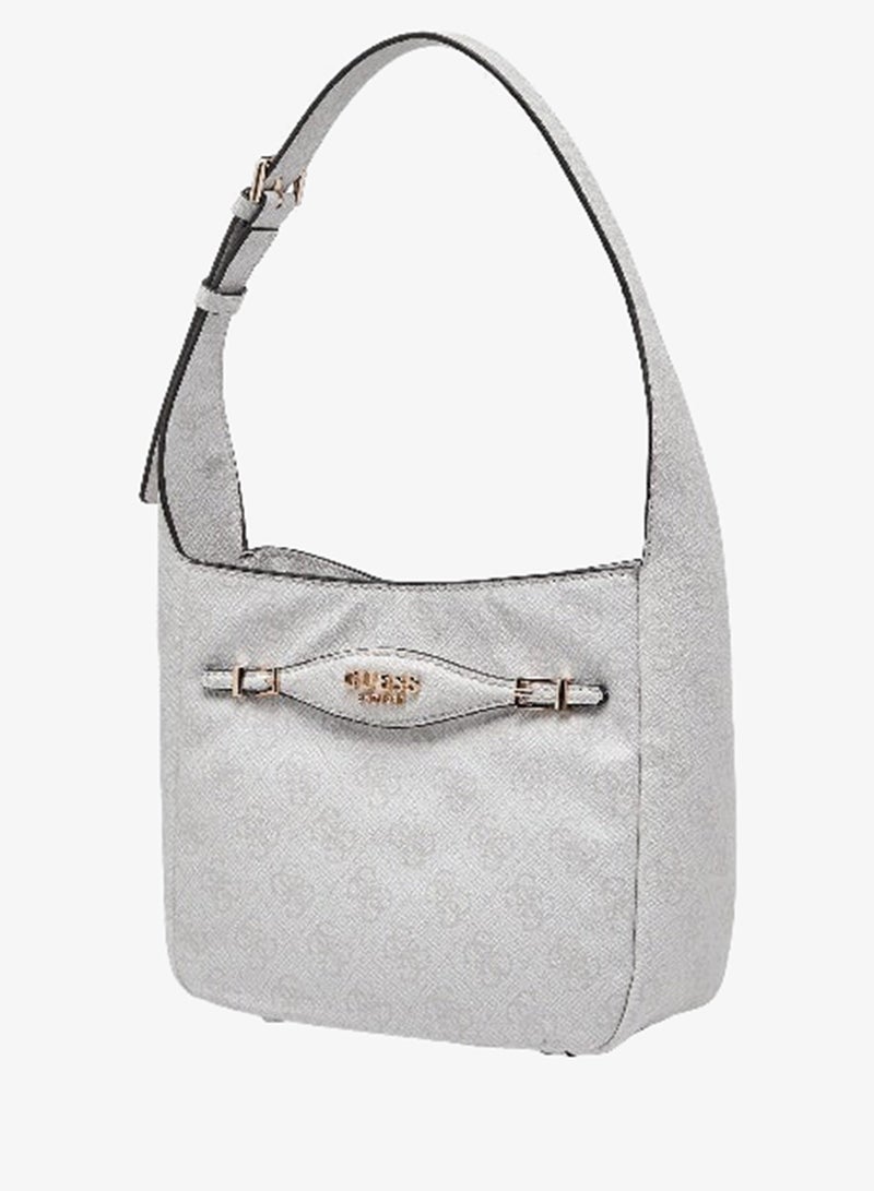 GUESS-KATYA HOBO SHOULDER BAG-WHITE-E-Com Exclusive-Q2-AW25 - Image 3