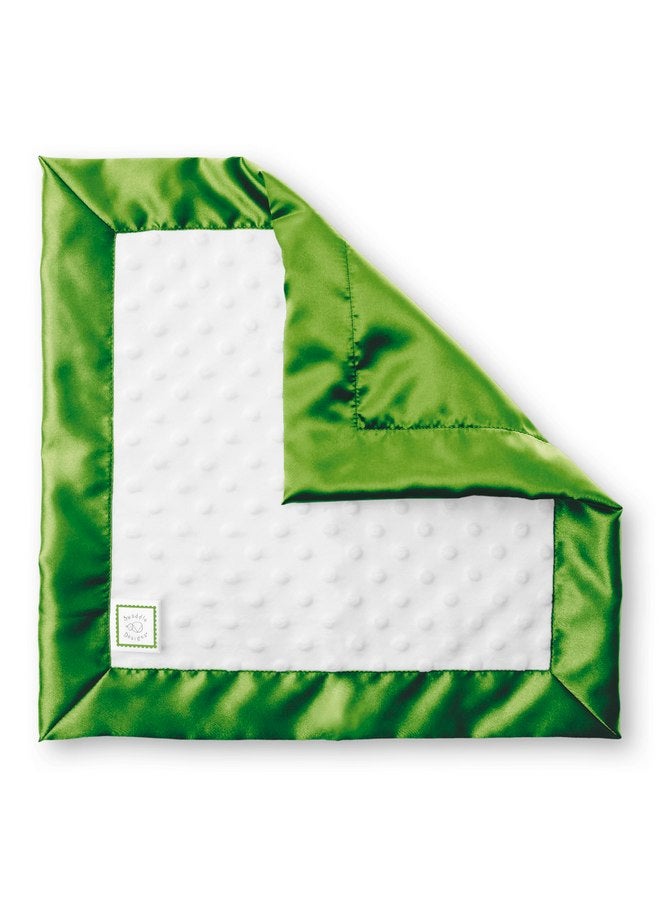 SwaddleDesigns Baby Lovie, Small Security Blanket, Plush Dots with Satin Trim, Light Pure Green, 14 x 14 inches (36 x 36 cm) - Image 3