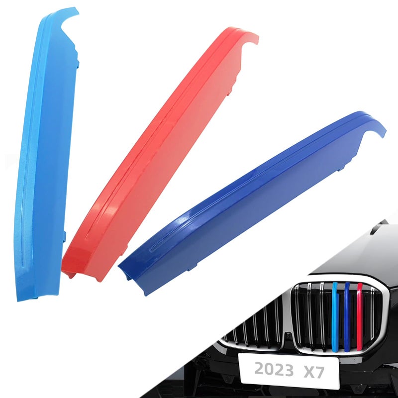 RPERZ Grille color stripes Compatible with BMW G07 X7 20232024 Grille insert trims accessories 7Beam