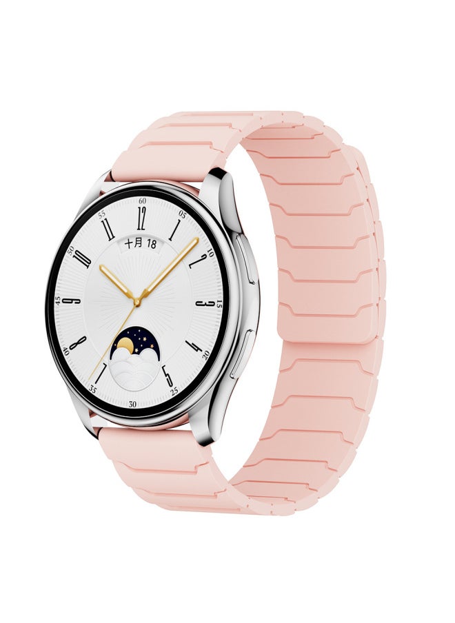 Generic - For Huawei GT5 Watch With GT4 Armor Magnetic Loop Watch With Watch Magnetic Silicone 22/20mm Strap-Colour:Starlight + Silty Sand-Specification:20mm - Image 1
