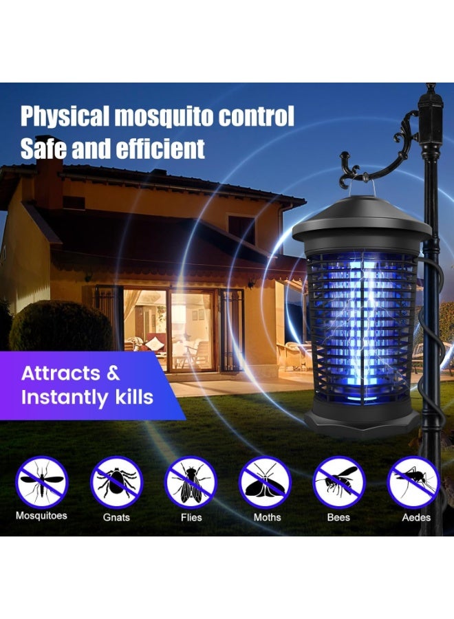 REBENUO Light Sensor Bug Zapper Insect Killer Outdoor, 20W Electric Mosquito Zapper outdoor, Waterproof Mosquito Killer Lamp, Insect Fly Trap - Image 2