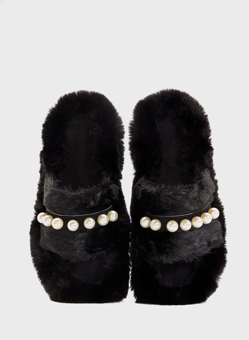 جينجر شبشب غرفة نوم باللؤلؤ - Image 4