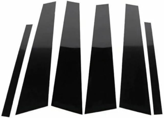 QASULER 6PCS Gloss Black Window Trim Cover for BMW 5 Series F10 - Image 2