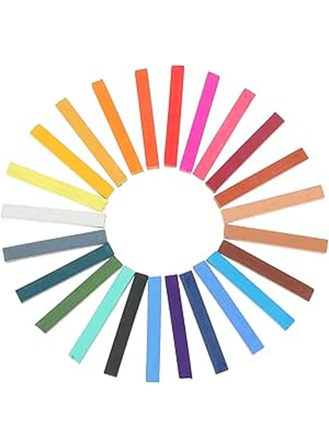 مجموعة طباشير ملون قابل للذوبان في الماء غير سام للفنون والحرف اليدوية في الداخل والخارج - Image 1