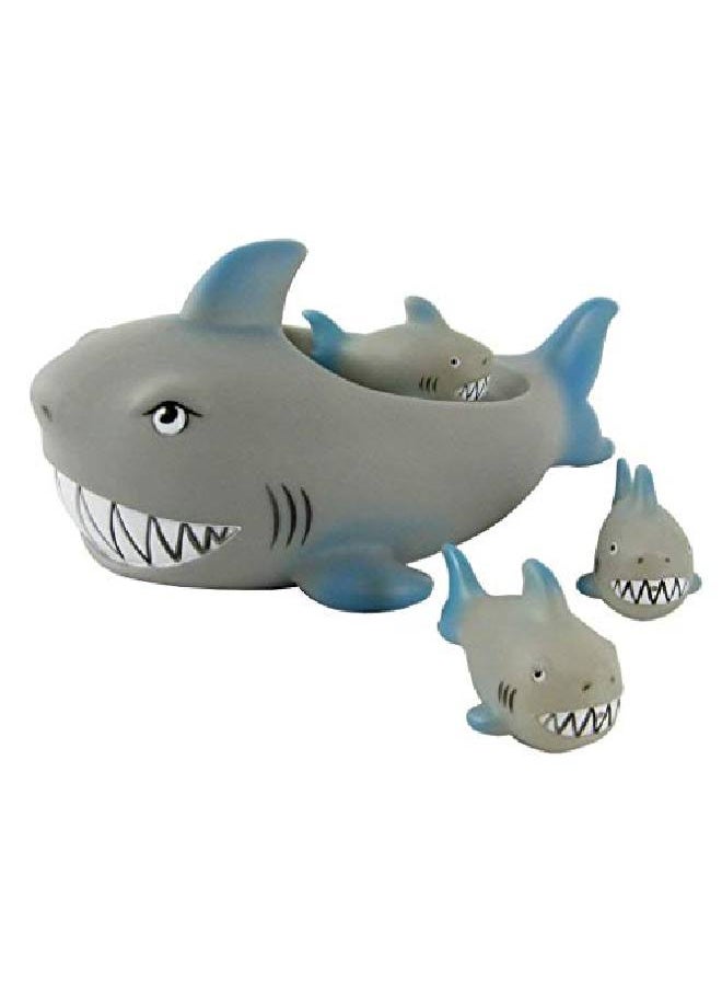 Playmaker Toys Rubber Shark Family Bathtub Pals Floating Bath Tub Toy  - Image 3