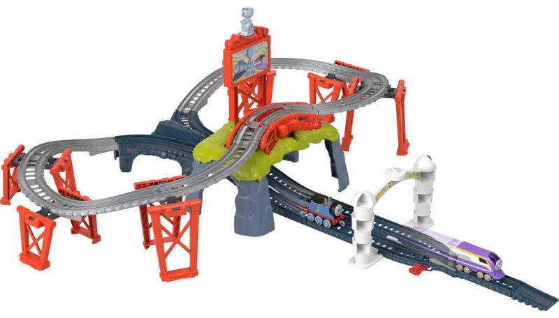 Thomas & Friends Diecast Toy Train Set Race for the Sodor Cup Track Playset with Thomas & Kana Engines for Pretend Play Kids Ages 3+ Years - Image 1