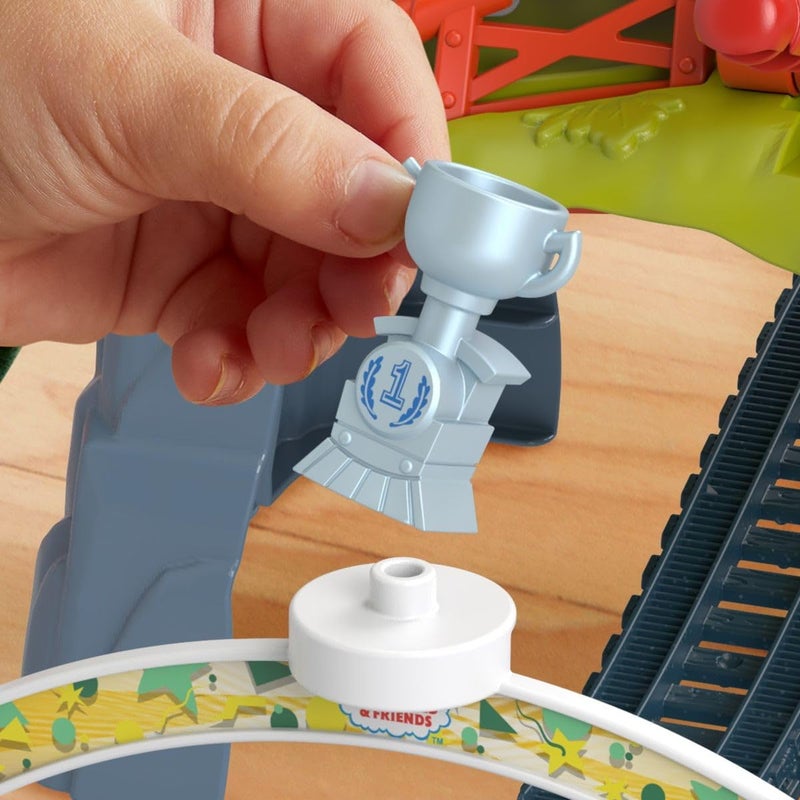 Thomas & Friends Diecast Toy Train Set Race for the Sodor Cup Track Playset with Thomas & Kana Engines for Pretend Play Kids Ages 3+ Years - Image 2