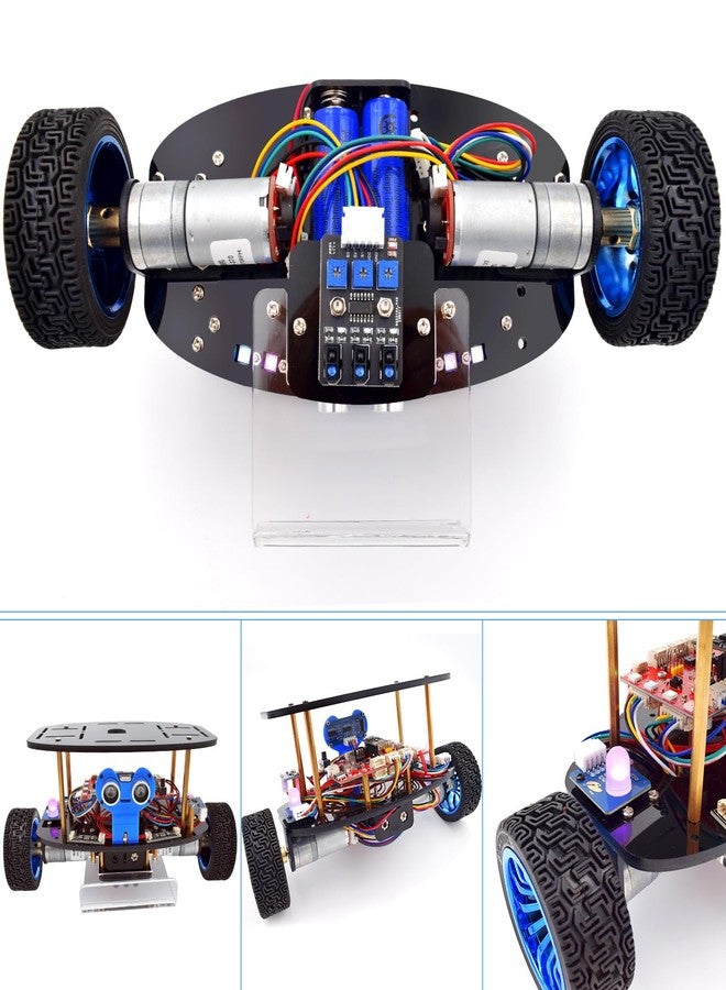 Adeept Self-Balancing Robot Car Kit(Compatible with Arduino IDE), STEM Projects Kit, Robotics & Engineering Kit, Programming Set, Line Tracking, Ultrasonic Sensor, IR Wireless Remote Control - Image 5