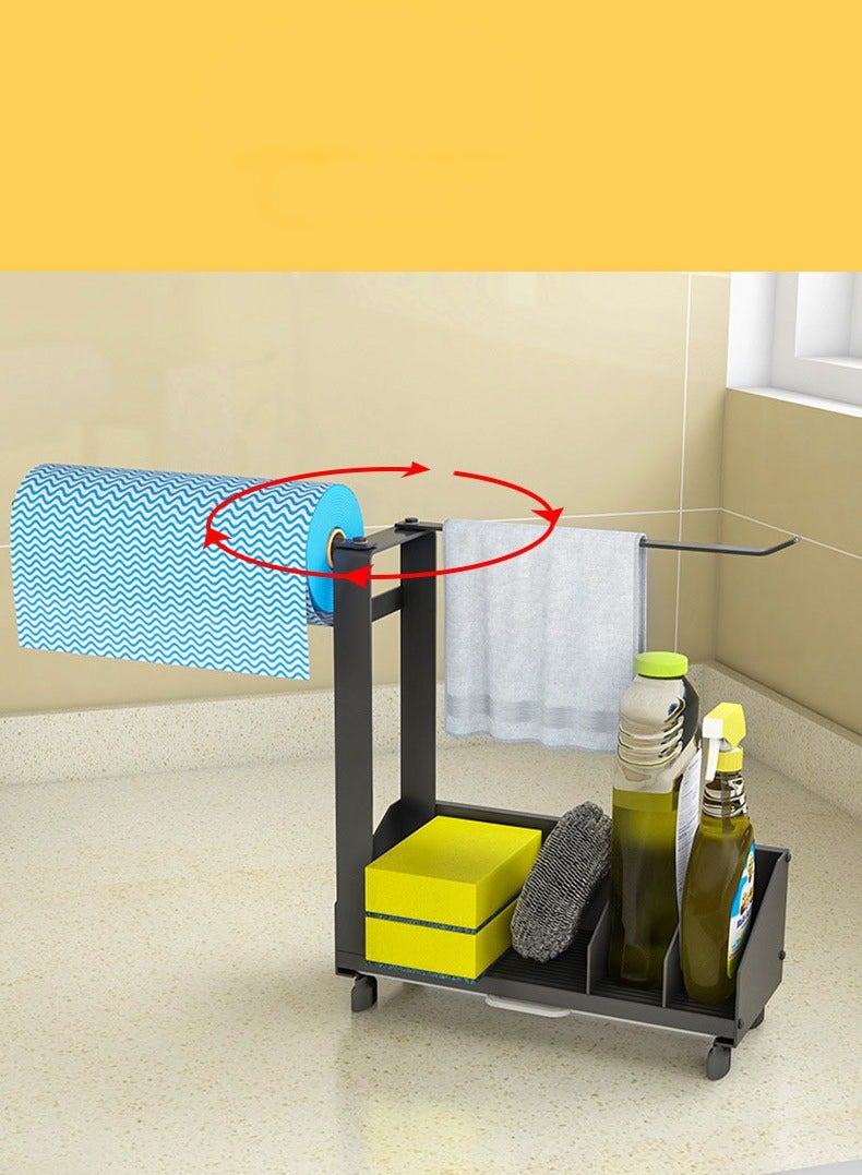 Dishcloth Rack: Kitchen Supplies Shelf and Sponge Drain Storage, Countertop Storage Device - Image 3