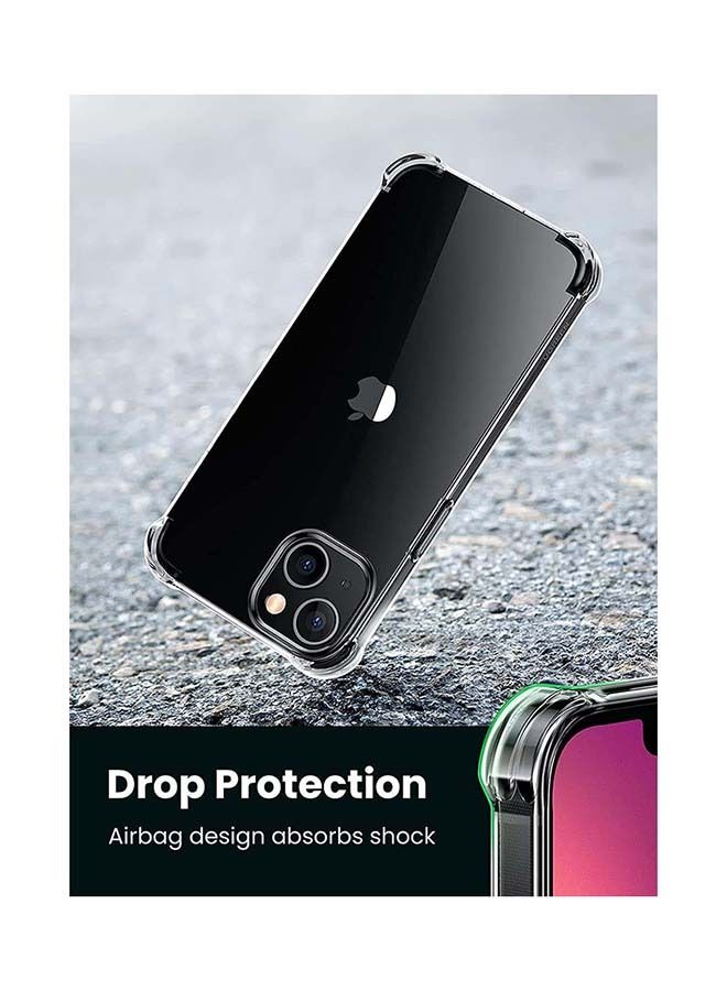 جراب خلفي شفاف متوافق مع iPhone 13 غطاء شفاف TPU واقي من 4 زوايا ومصد للصدمات ناعم ومقاوم للخدش ومضاد للسقوط نحيف رفيع 6.1 بوصة - Image 5