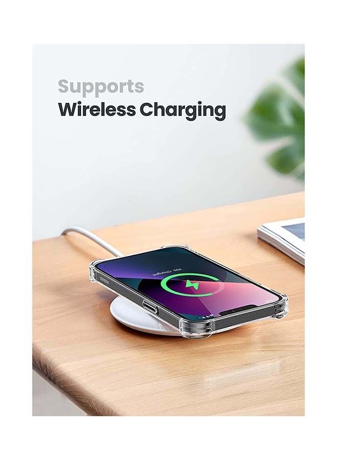 جراب خلفي شفاف متوافق مع iPhone 13 غطاء شفاف TPU واقي من 4 زوايا ومصد للصدمات ناعم ومقاوم للخدش ومضاد للسقوط نحيف رفيع 6.1 بوصة - Image 4