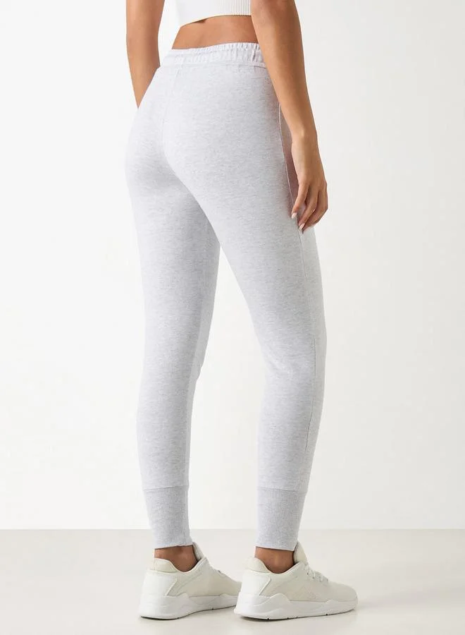 ADOT by Splash Solid Joggers with Elasticised Waistband and Zipper Pockets