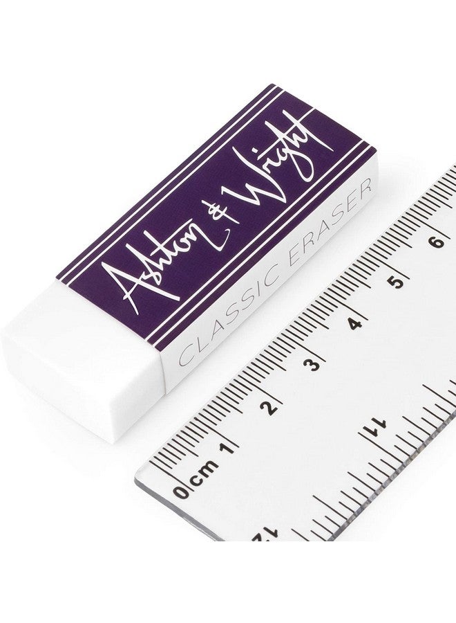 ممحاة كلاسيكية - مطاط بلاستيكي خالٍ من اللاتكس - [عبوة من 6 قطع] - عبوة من 5 قطع باستيل + 1 بيضاء - Image 3