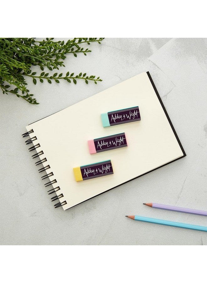 ممحاة كلاسيكية - مطاط بلاستيكي خالٍ من اللاتكس - [عبوة من 6 قطع] - عبوة من 5 قطع باستيل + 1 بيضاء - Image 4