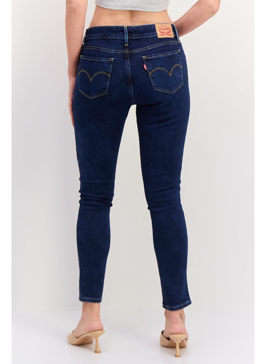 Levi's Women Skinny Fit Solid Strechable Denim , Navy  - Image 3